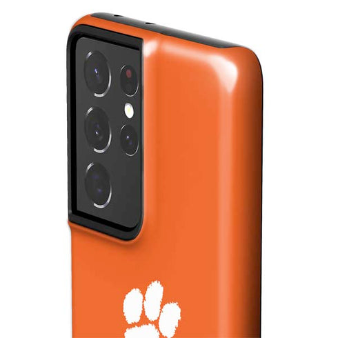 Clemson University Tigers Est 1889 Orange Galaxy S21 Ultra 5G Pro Case