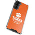 Clemson University Tigers Est 1889 Orange Galaxy S22 Plus Clear Case