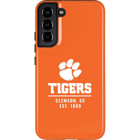 Clemson University Tigers Est 1889 Orange Galaxy S22 Plus Pro Case