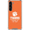 Clemson University Tigers Est 1889 Orange Galaxy S23 Clear Case