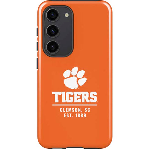 Clemson University Tigers Est 1889 Orange Galaxy S23 Pro Case