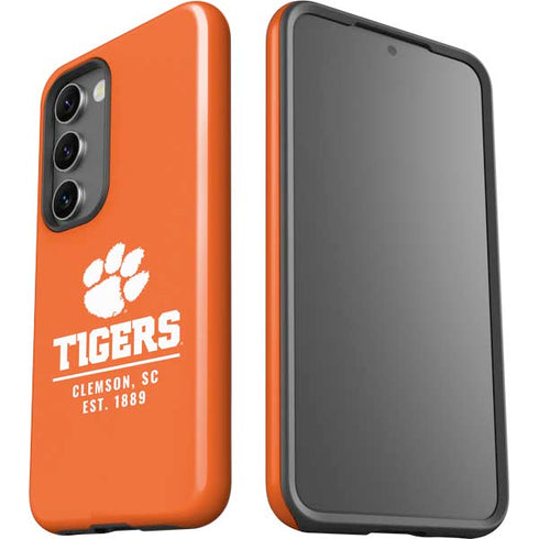 Clemson University Tigers Est 1889 Orange Galaxy S23 Pro Case