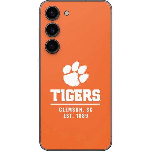 Clemson University Tigers Est 1889 Orange Galaxy S23 Skin