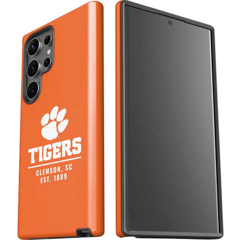 Clemson University Tigers Est 1889 Orange Galaxy S23 Ultra Pro Case