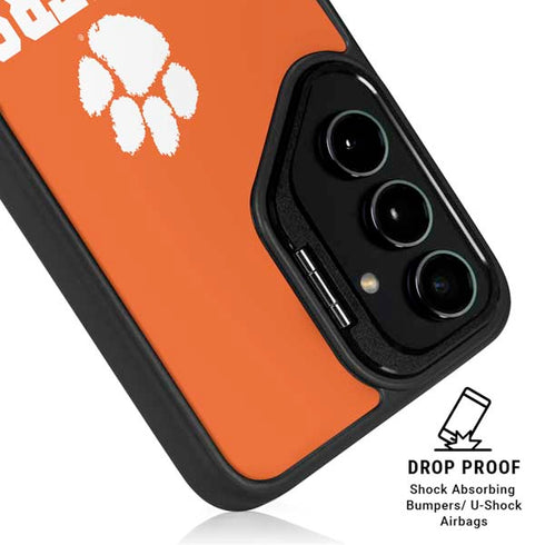 Clemson University Tigers Est 1889 Orange Galaxy S24 Kickstand Case