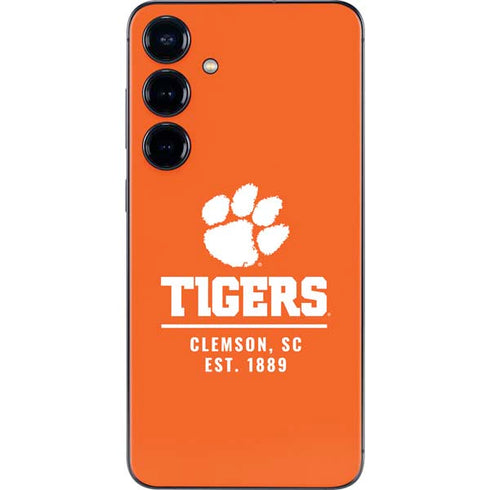 Clemson University Tigers Est 1889 Orange Galaxy S24 Plus Skin