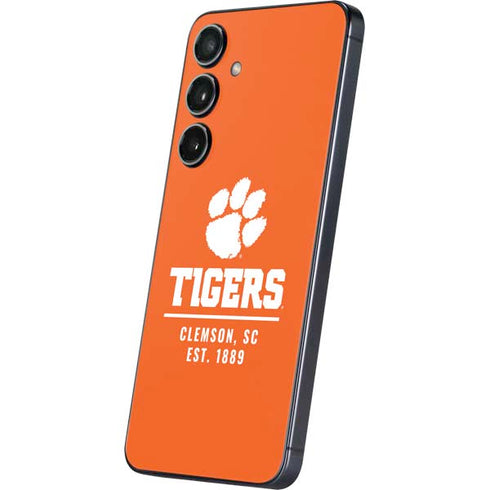 Clemson University Tigers Est 1889 Orange Galaxy S25 Plus Skin