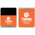 Clemson University Tigers Est 1889 Orange Galaxy Z Flip3 5G Skin