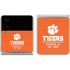 Clemson University Tigers Est 1889 Orange Galaxy Z Flip4 5G Skin