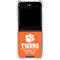 Clemson University Tigers Est 1889 Orange Galaxy Z Flip6 Clear Case
