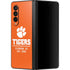 Clemson University Tigers Est 1889 Orange Galaxy Z Fold3 5G Skin