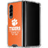 Clemson University Tigers Est 1889 Orange Galaxy Z Fold4 5G Clear Case