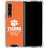 Clemson University Tigers Est 1889 Orange Galaxy Z Fold4 5G Clear Case