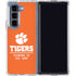 Clemson University Tigers Est 1889 Orange Galaxy Z Fold5 5G Clear Case