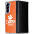 Clemson University Tigers Est 1889 Orange Galaxy Z Fold5 5G Clear Case