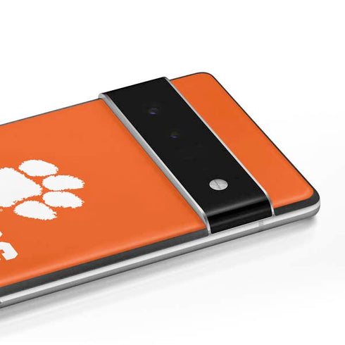 Clemson University Tigers Est 1889 Orange Google Pixel 6 Skin