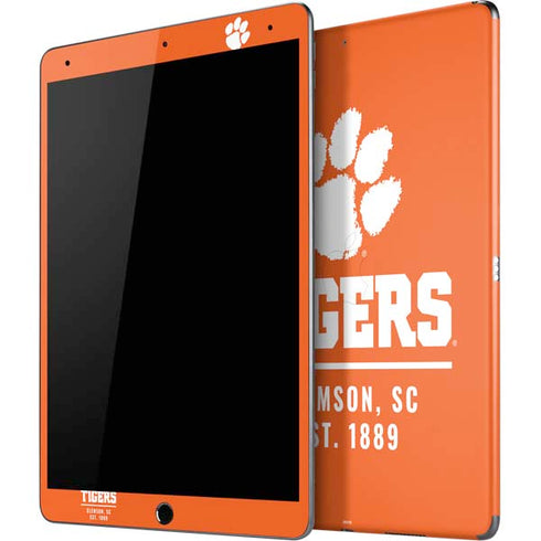 Clemson University Tigers Est 1889 Orange iPad Skins
