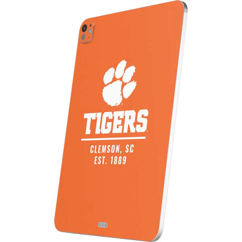 Clemson University Tigers Est 1889 Orange iPad Pro 13in M4 (2024) Skin
