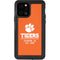 Clemson University Tigers Est 1889 Orange iPhone 12 Pro Waterproof Case