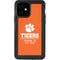 Clemson University Tigers Est 1889 Orange iPhone 12 Waterproof Case