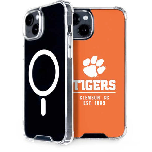 Clemson University Tigers Est 1889 Orange iPhone 13 MagSafe Case
