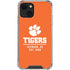 Clemson University Tigers Est 1889 Orange iPhone 13 Mini Clear Case