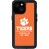 Clemson University Tigers Est 1889 Orange iPhone 13 Mini Waterproof Case