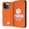 Clemson University Tigers Est 1889 Orange iPhone 13 Pro Max Folio Case