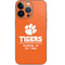 Clemson University Tigers Est 1889 Orange iPhone 13 Pro Skin