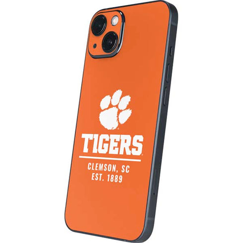 Clemson University Tigers Est 1889 Orange iPhone 13 Skin