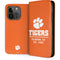 Clemson University Tigers Est 1889 Orange iPhone 15 Pro Folio Case