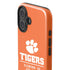 Clemson University Tigers Est 1889 Orange iPhone 16 Plus Impact Case