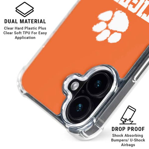 Clemson University Tigers Est 1889 Orange iPhone 16 Plus MagSafe Case
