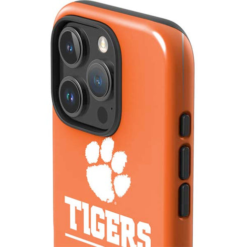 Clemson University Tigers Est 1889 Orange iPhone 16 Pro Max Impact Case