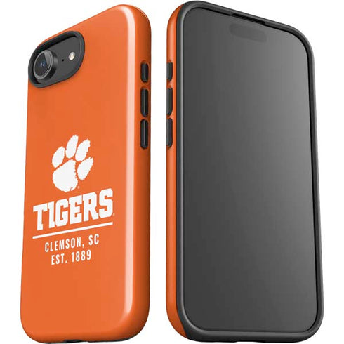 Clemson University Tigers Est 1889 Orange iPhone 16e Impact Case
