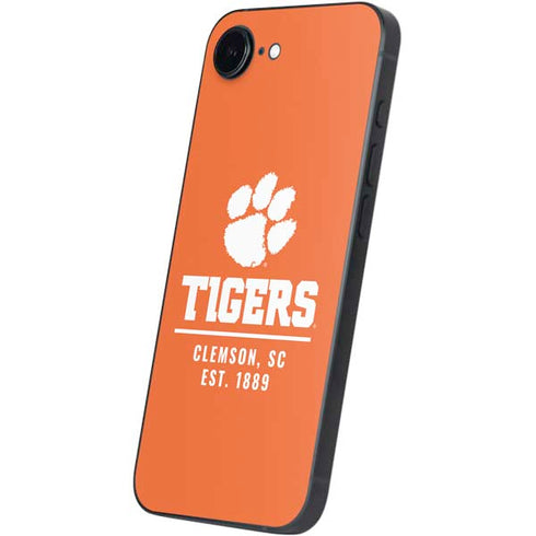 Clemson University Tigers Est 1889 Orange iPhone 16e Skin
