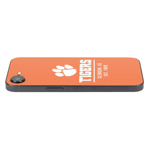 Clemson University Tigers Est 1889 Orange iPhone 16e Skin