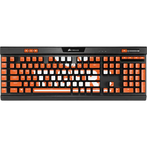 Clemson University Tigers Est 1889 Orange K95 RGB PLATINUM Mechanical Gaming Keyboard Skin