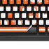 Clemson University Tigers Est 1889 Orange K95 RGB PLATINUM Mechanical Gaming Keyboard Skin