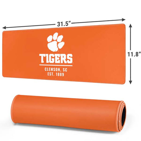 Clemson University Tigers Est 1889 Orange Gaming Mouse Pad