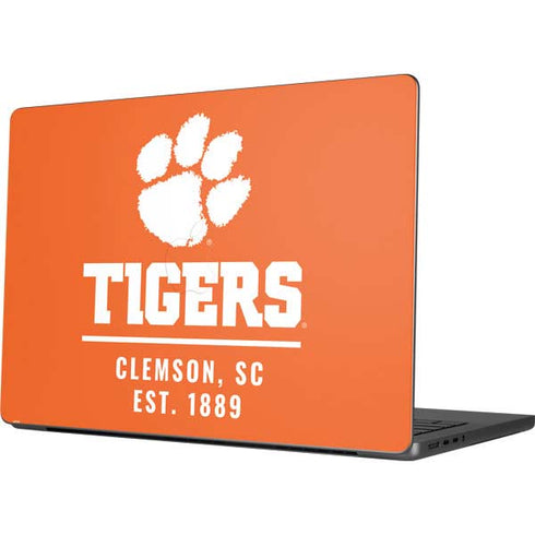 Clemson University Tigers Est 1889 Orange Apple MacBook Pro 14-inch Skin