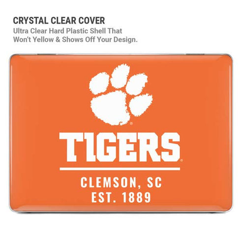 Clemson University Tigers Est 1889 Orange MacBook Pro 15in (2016-19) Case plus Skin