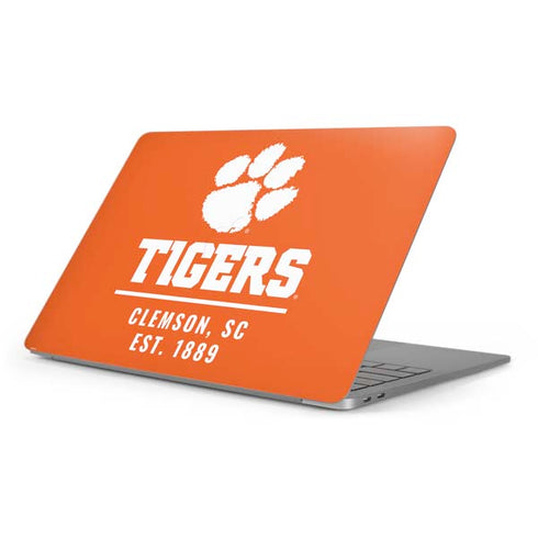 Clemson University Tigers Est 1889 Orange Apple MacBook Pro 16-inch Skin