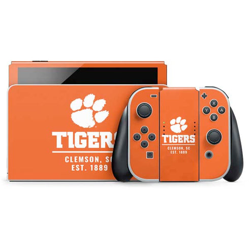 Clemson University Tigers Est 1889 Orange Nintendo Skins