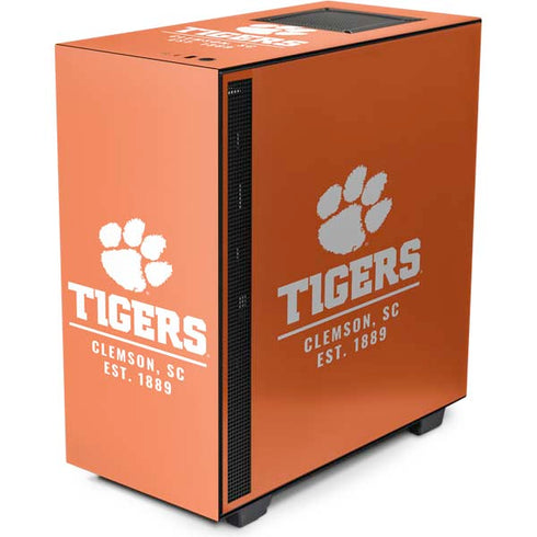 Clemson University Tigers Est 1889 Orange NZXT H510 Compact ATX Mid-Tower Case Skin