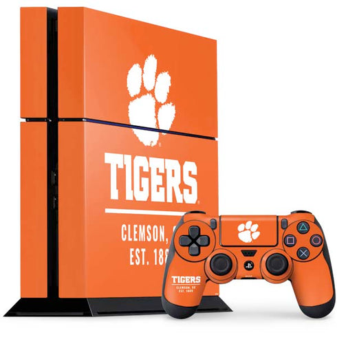 Clemson University Tigers Est 1889 Orange PlayStation PS4 Skins
