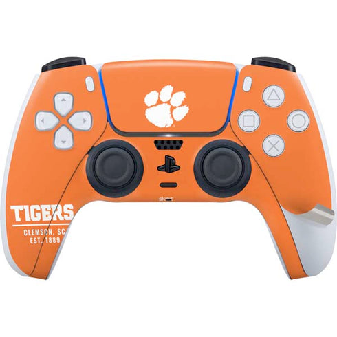 Clemson University Tigers Est 1889 Orange PS5 Pro Bundle Skin