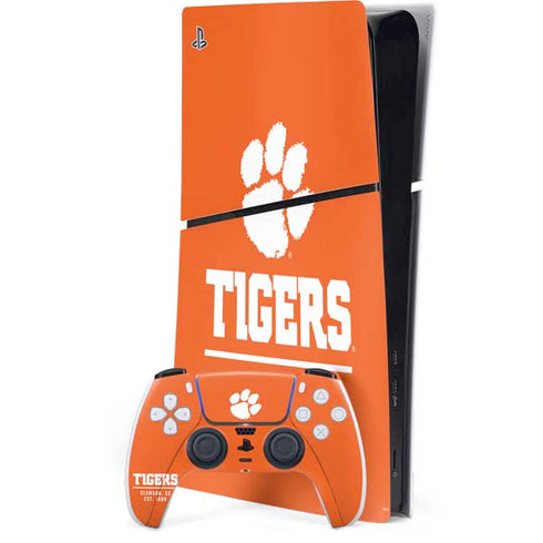 Clemson University Tigers Est 1889 Orange PlayStation PS5 Skins