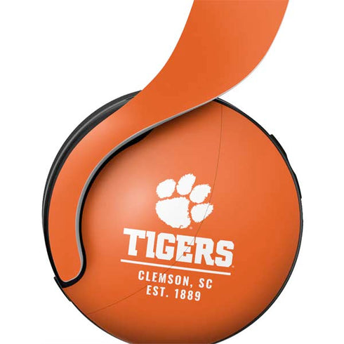 Clemson University Tigers Est 1889 Orange PULSE 3D Wireless Headset for PS5 Skin