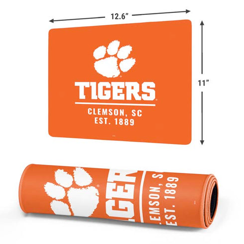 Clemson University Tigers Est 1889 Orange Gaming Mouse Pad